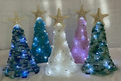 Light Up Sea Glass Tree or Succulent Class