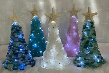Light Up Sea Glass Tree or Succulent Class