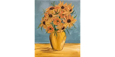 Vincent's Amber Arrangement - Paint and Sip in Orange County | Classpop!™