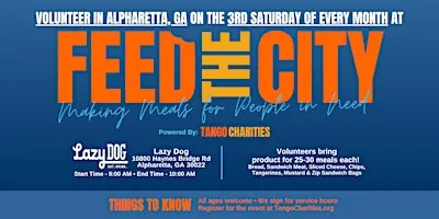Feed The City Alpharetta: Making Meals for People In Need