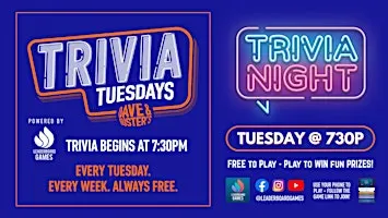 Trivia Night | Dave & Buster's - Freehold NJ - TUE 730p @LeaderboardGames