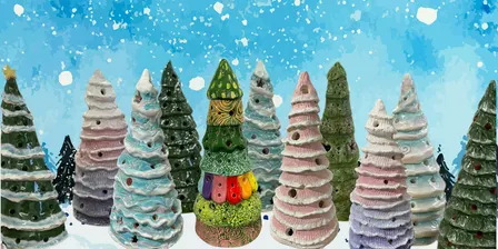 Hand-Building Pottery Workshop: Make a Christmas Tree Lantern (2 Sessions)