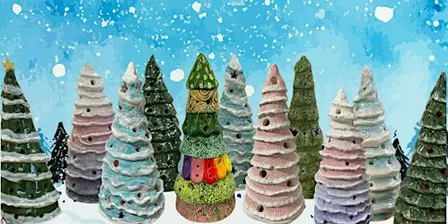 Hand-Building Pottery Workshop: Make a Christmas Tree Lantern (2 Sessions)