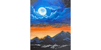 Moon Over the Mountains - Paint and Sip in Tyler | Classpop!™