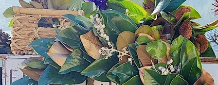 Fall Magnolia Wreath Making at the farm