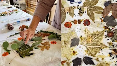 Eco-Printing With Flowers and Autumn Leaves