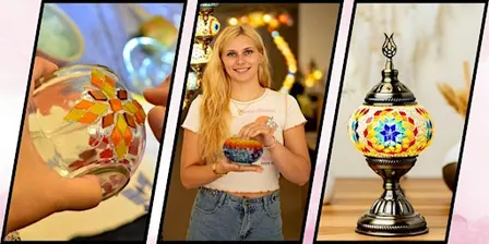 Mosaic Art Class in The Woodlands, TX: Turkish Lamp Workshop