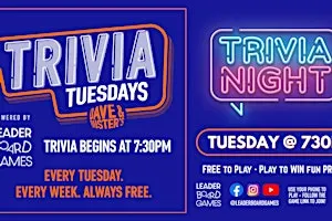 Trivia Night | Dave & Buster's - Killeen TX - TUE 730p @LeaderBoardGames