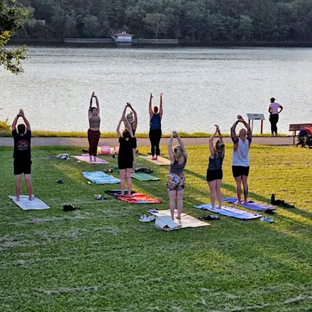 Sunset Yoga + Sound Bath at Shelley Lake Park