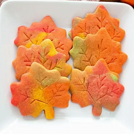Kids Sugar Cookie Baking & Decorating Marble Leaves