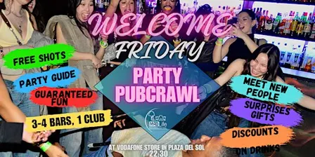 Friday International Meeting & Party Pubcrawl!