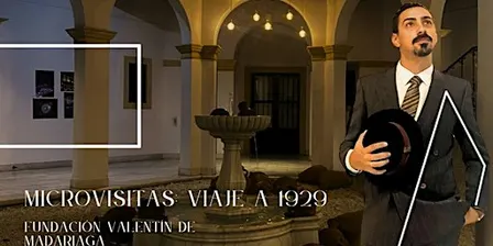 NeB 2026. Microvisita teatralizada en la Fundación Valentín de Madariaga.