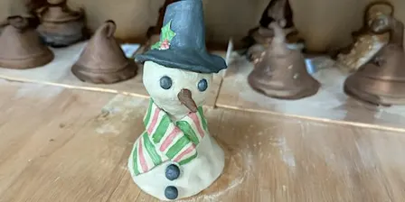 Craft a white-clay Snowman at Somerset Brick and Tile Museum