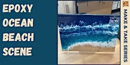 Epoxy Ocean Beach Scene