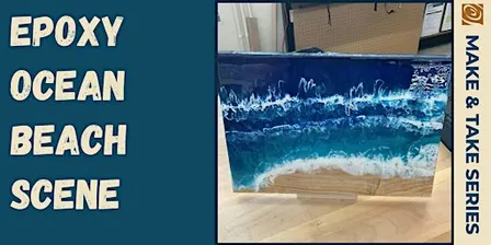 Epoxy Ocean Beach Scene