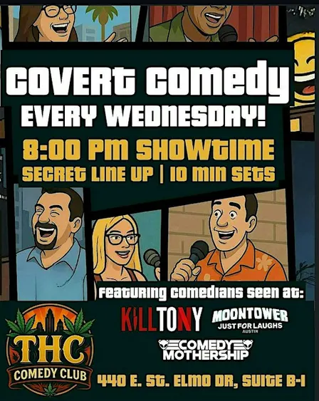 COVERT COMEDY (every wednesday)