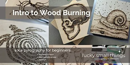 Intro to Wood Burning aka Pyrography for Beginners -Level 1