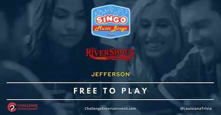 Weekly SINGO Music Bingo Nights at Rivershack Tavern - Jefferson