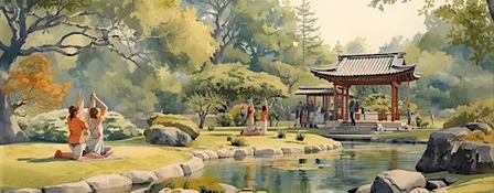Sound Bath & Yoga at The Japanese Tea Garden