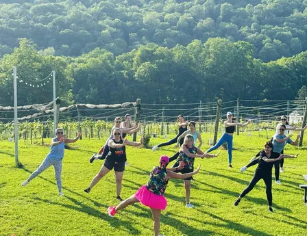 Sunset Zumba in the Vineyard