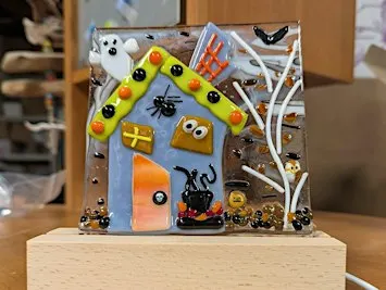 Haunted House Light up display Fused Glass Workshop - 2:00 Waterford