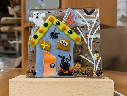 Haunted House Light up display Fused Glass Workshop - 2:00 Waterford