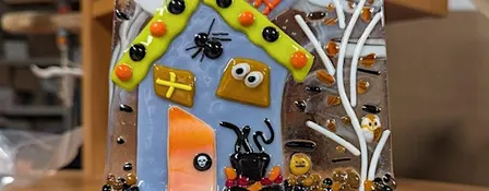 Haunted House Light up display Fused Glass Workshop - Waterford