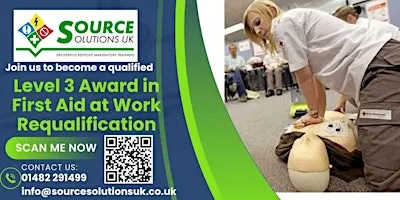 Level 3 Award in First Aid at Work Requalification - 2 Day Course - £216