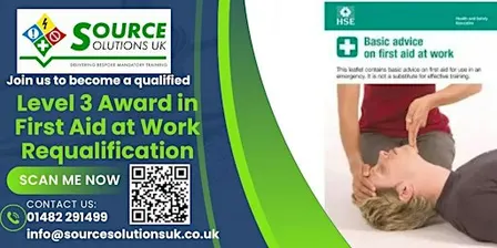 Level 3 Award in First Aid at Work Requalification - 2 Day Course - £216