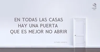 Extraño anuncio