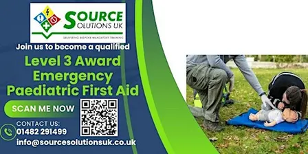 Level 3 Award in Emergency Paediatric First Aid - 1 Day - £108