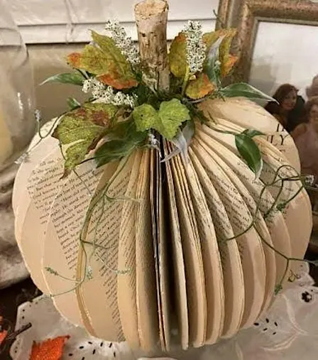 Book Page Pumpkin Art & Craft Class