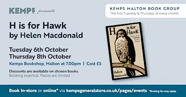 Book Club - Tuesday - H is for Hawk