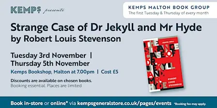 Book Club - Thursday - Strange Case of Dr Jekyll and Mr Hyde
