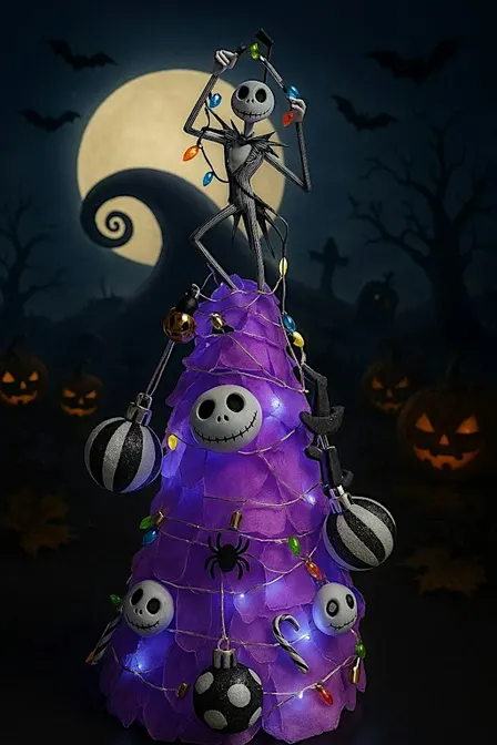 NIGHTMARE BEFORE CHRISTMAS Sea Glass Tree Class