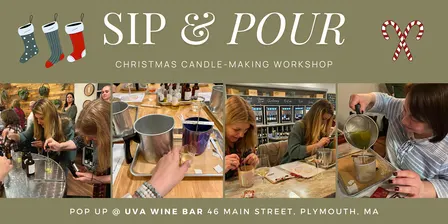 Pour Your Own Holiday Candle at Uva Wine Bar