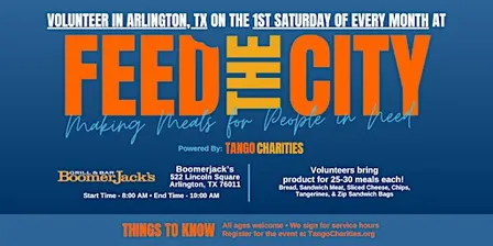 Feed The City Arlington: Making Meals for People In Need