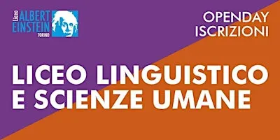OPEN DAY LICEO LINGUISTICO E LICEO DELLE SCIENZE UMANE a.s. 2027-2028