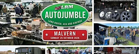 Land Rover, 4x4 and Vintage Autojumble Malvern 25 October 2026 - Trade