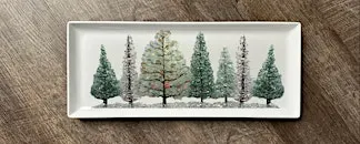 Crushed Glass & Resin Evergreen Tree Charcuterie Tray Paint Art Sip Class