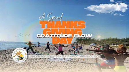 Annual Thanksgiving Beach Yoga Gratitude Flow on Fort Lauderdale Beach