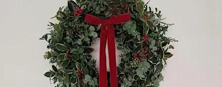 Festive Wreath Making at The Fisherman's Cot