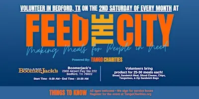 Feed The City Bedford: Making Meals for People In Need