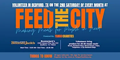 Feed The City Bedford: Making Meals for People In Need