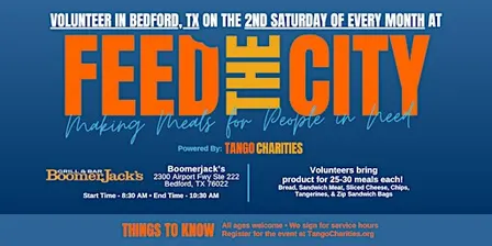 Feed The City Bedford: Making Meals for People In Need