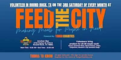 Feed The City Round Rock: Making Meals for People In Need