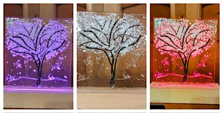 Fused Glass Beginner's Colorful Tree Workshop- Walled Lake