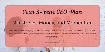 Your 3-Year CEO Plan: Milestones, Money, and Momentum