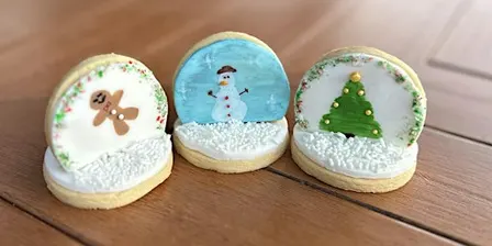 Snow globe cookie decorating workshop