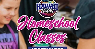 ️ Homeschool Art Hour at Hawaii Fluid Art – Johns Creek
